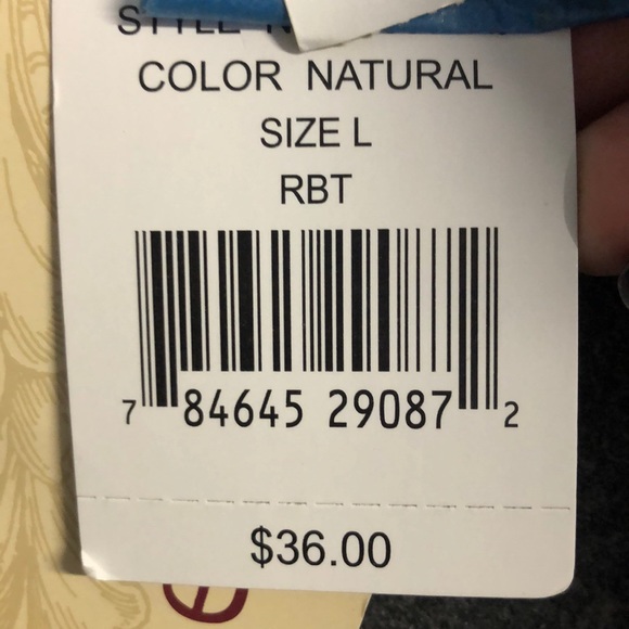 Lacy Black and Tan top with tie up on the back - Picture 8 of 8